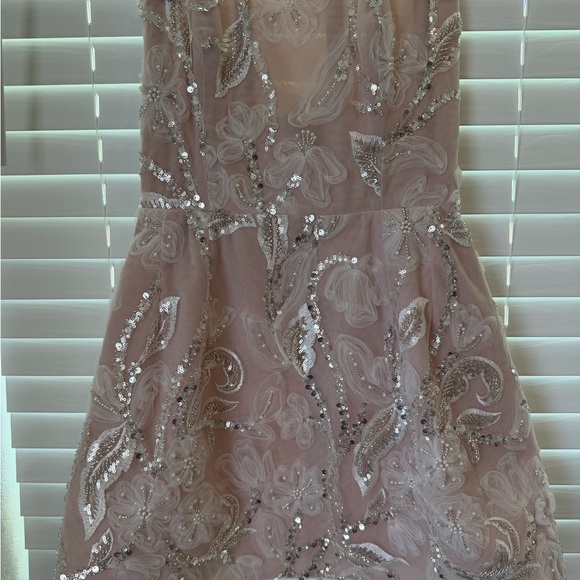 Elegant Sequin Embellished Mini Dress